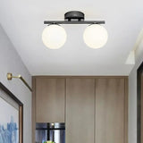 Nordic LED taklampa i glas - elegant vit boll för alla rum MILA Sverige