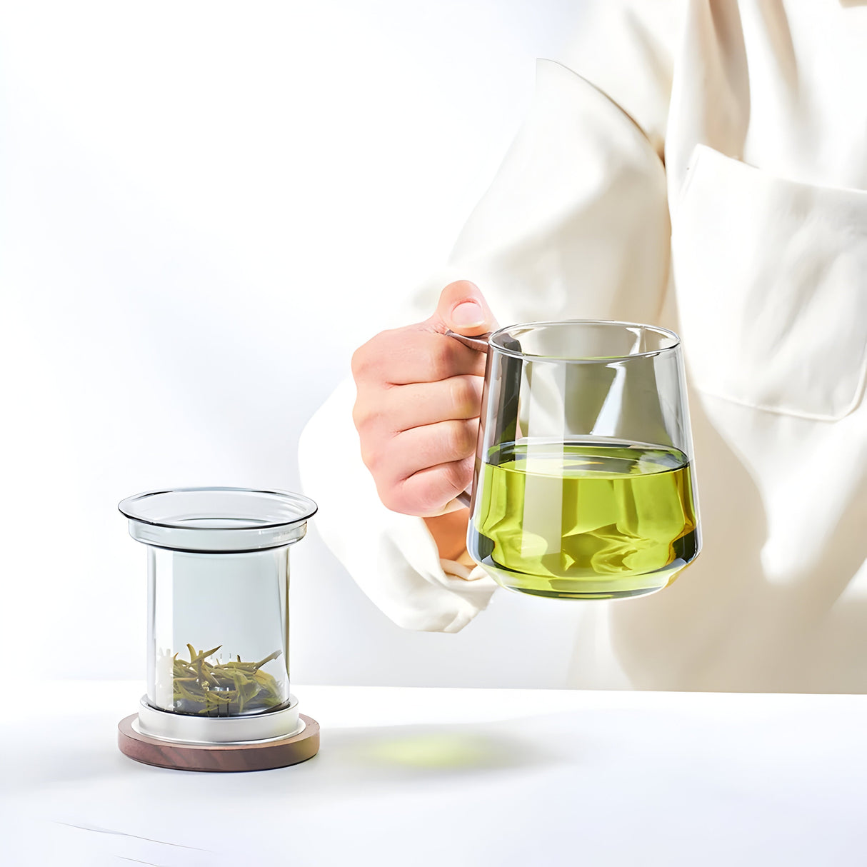 ArtisanBrew Cup – Värmebeständig Glas-Teekopp Carvallo