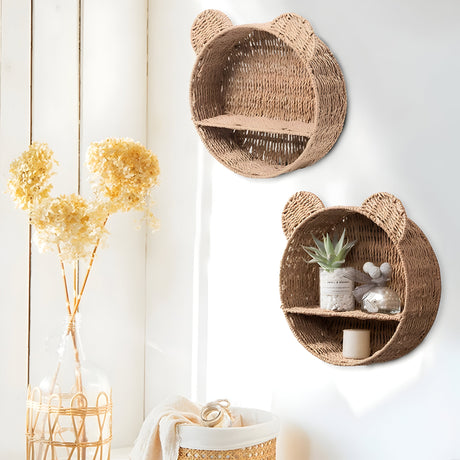 NestWoven – Handvävd strågkorg för stilren hemförvaring Carvallo