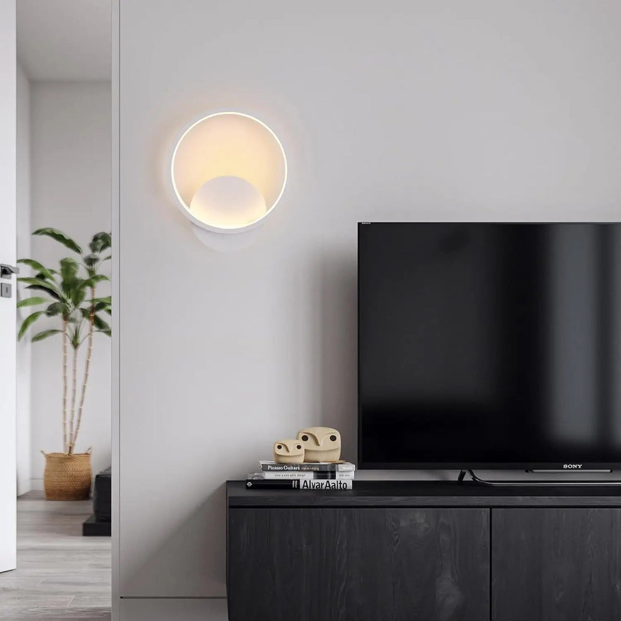 LED-vägglampa Rund – Stilren belysning för sovrum & hall Carvallo