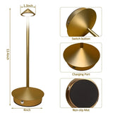 Bordslampa med USB Typ-C – Uppladdningsbar Ljus och Flexibel Belysning för Arbetsplats och Hem Carvallo