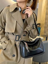 Luxury Leather Bag – Rymlig och elegant handväska i äkta läder-Shoulder Bags-BB-Hemnix