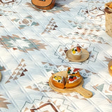 Picknickfilt med rutigt mönster – Vattentålig & Fällbar | Idealisk för Park, Strand & Camping Carvallo