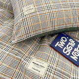 DreamPlaid Sängkläder Set - Nordisk Rutmönster Bomull Sängkläder Set Carvallo