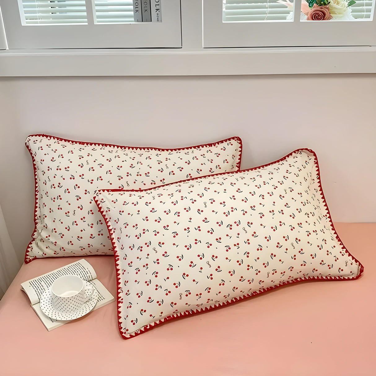 SoftBloom Sängkläder Set - Elegant sängkläder set tillverkat av bomull med blommönster Carvallo