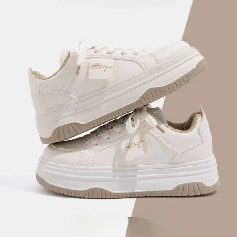Vita chunky sneakers för kvinnor-Hemnix-Hemnix