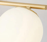 Nordic LED taklampa i glas - elegant vit boll för alla rum MILA Sverige