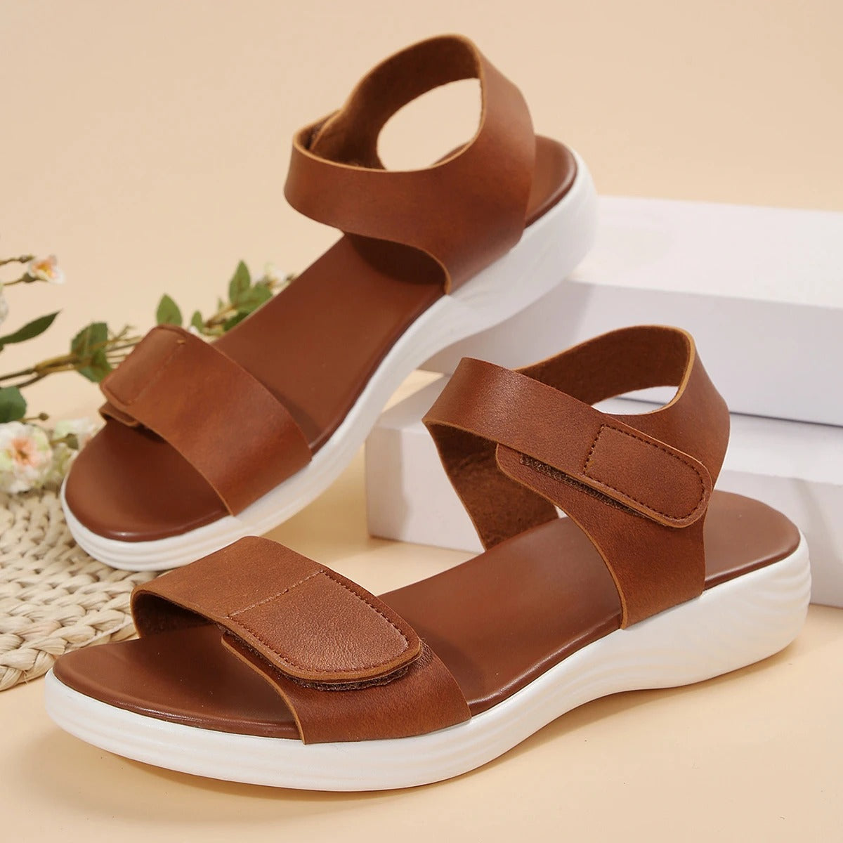 Casual platta sandaler för kvinnor