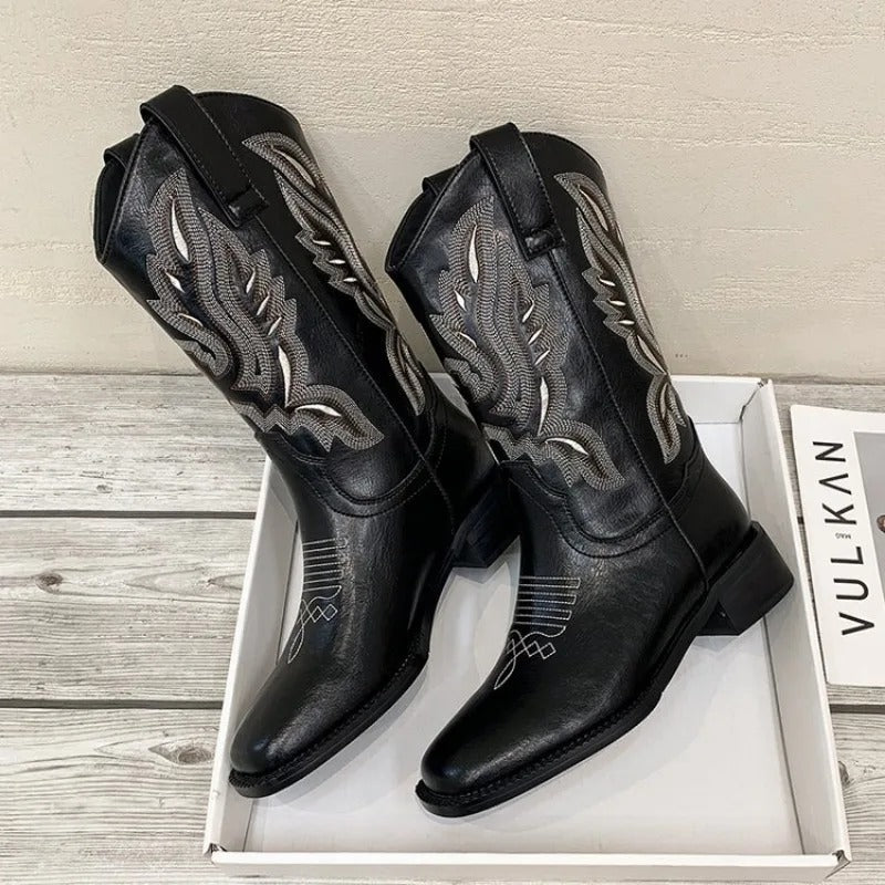 Dam Vintage Broderade Cowboyboots Bellasverige