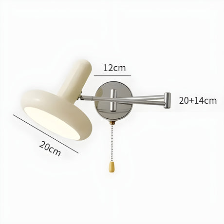 CreamAura Light - Justerbar vägglampa i krämfärgad stil Carvallo