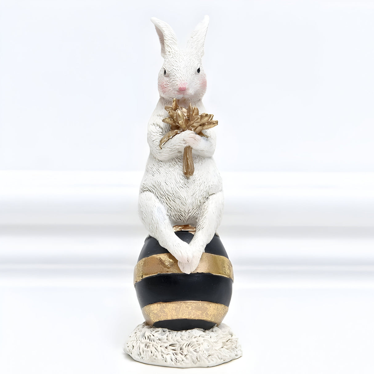 RegalRabbit Dekoration – Dekorativ Pastoral Palats Kaninfamilj Dekoration Carvallo