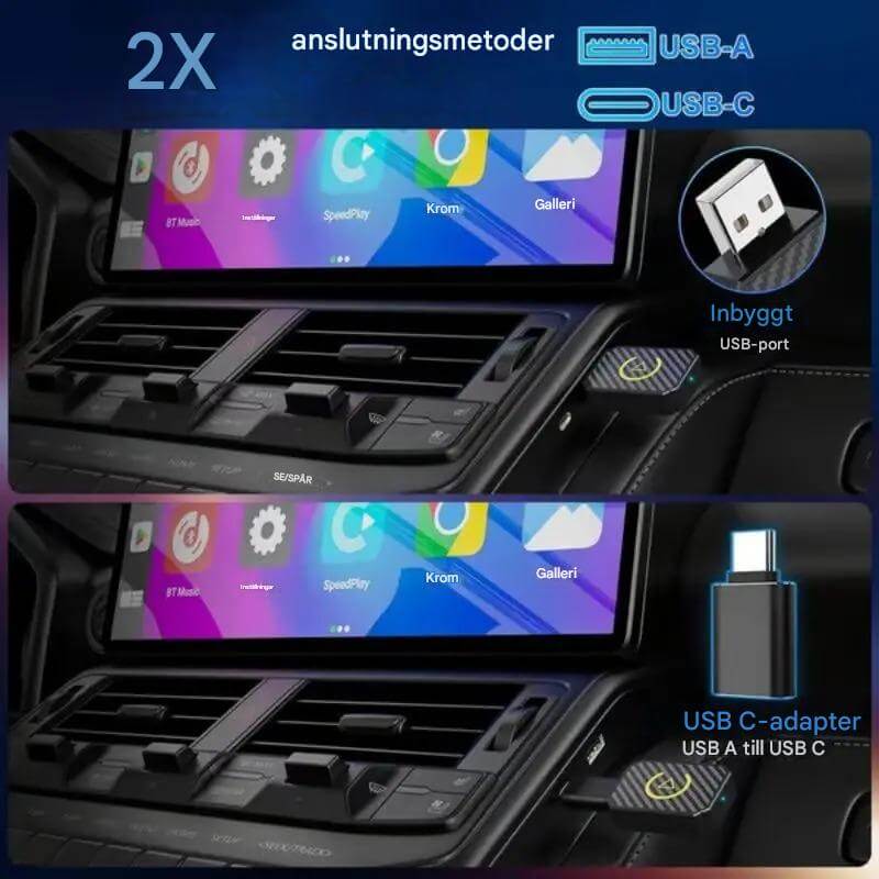 CarloBox – Trådlös CarPlay & Android Auto Adapter | Enkel Plug & Play för en Sladdfri Bilupplevelse-Motor Vehicle Video Monitor Mounts-BB-Hemnix