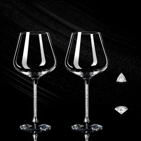 Kristallglas i 2-pack – Eleganta vinglas | Höga & Lyxiga för fester & evenemang Carvallo