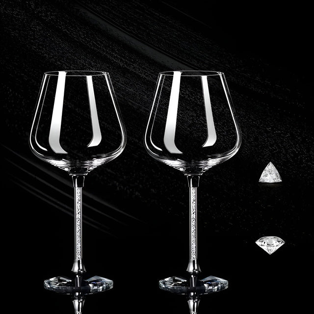 Kristallglas i 2-pack – Eleganta vinglas | Höga & Lyxiga för fester & evenemang Carvallo