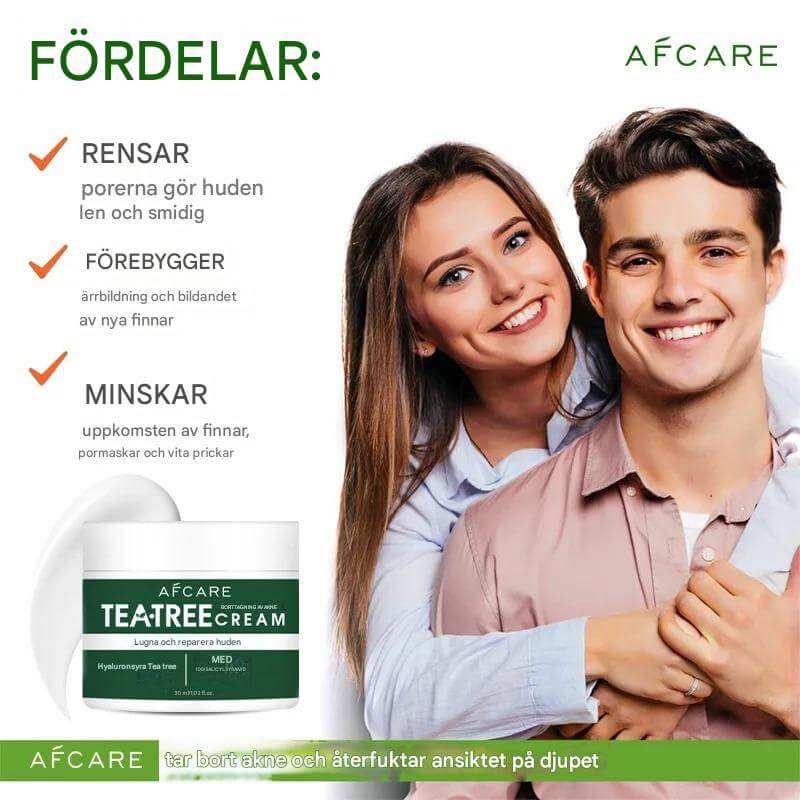 GrönRoa – Vegansk Ansiktskräm med Tea Tree | För en Lugnare, Mer Balanserad Hud-Acne Treatments & Kits-BB-Hemnix