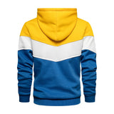 Patchwork Fleece Hoodie för män-Hemnix-Hemnix
