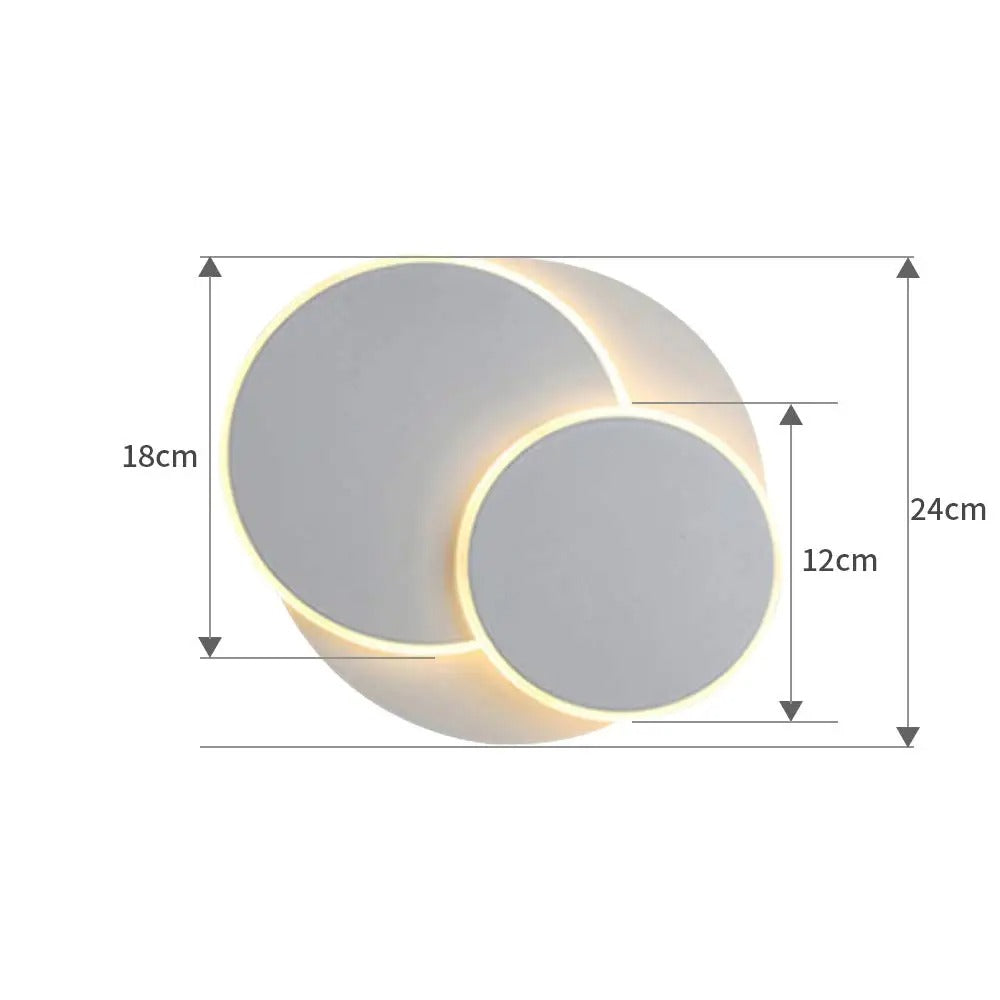 LED-vägglampa i modern design – 3-i-1 dekorationslampa & vridbar | Inredningsbelysning Carvallo