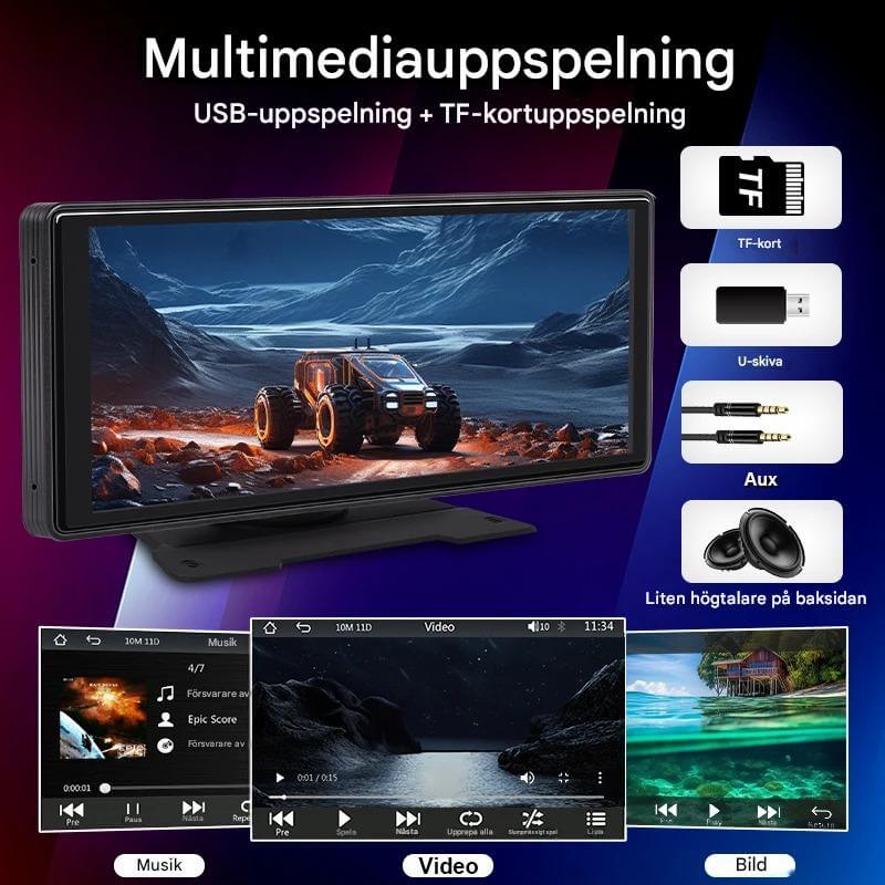 ViewMirror – Trådlös Smart Skärm för Bilen | CarPlay & Android Auto Utan Krångel-Rearview Mirror Mounts-BB-Hemnix