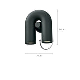 LuxeWave Light – Modern LED U-formad vägglampa Carvallo