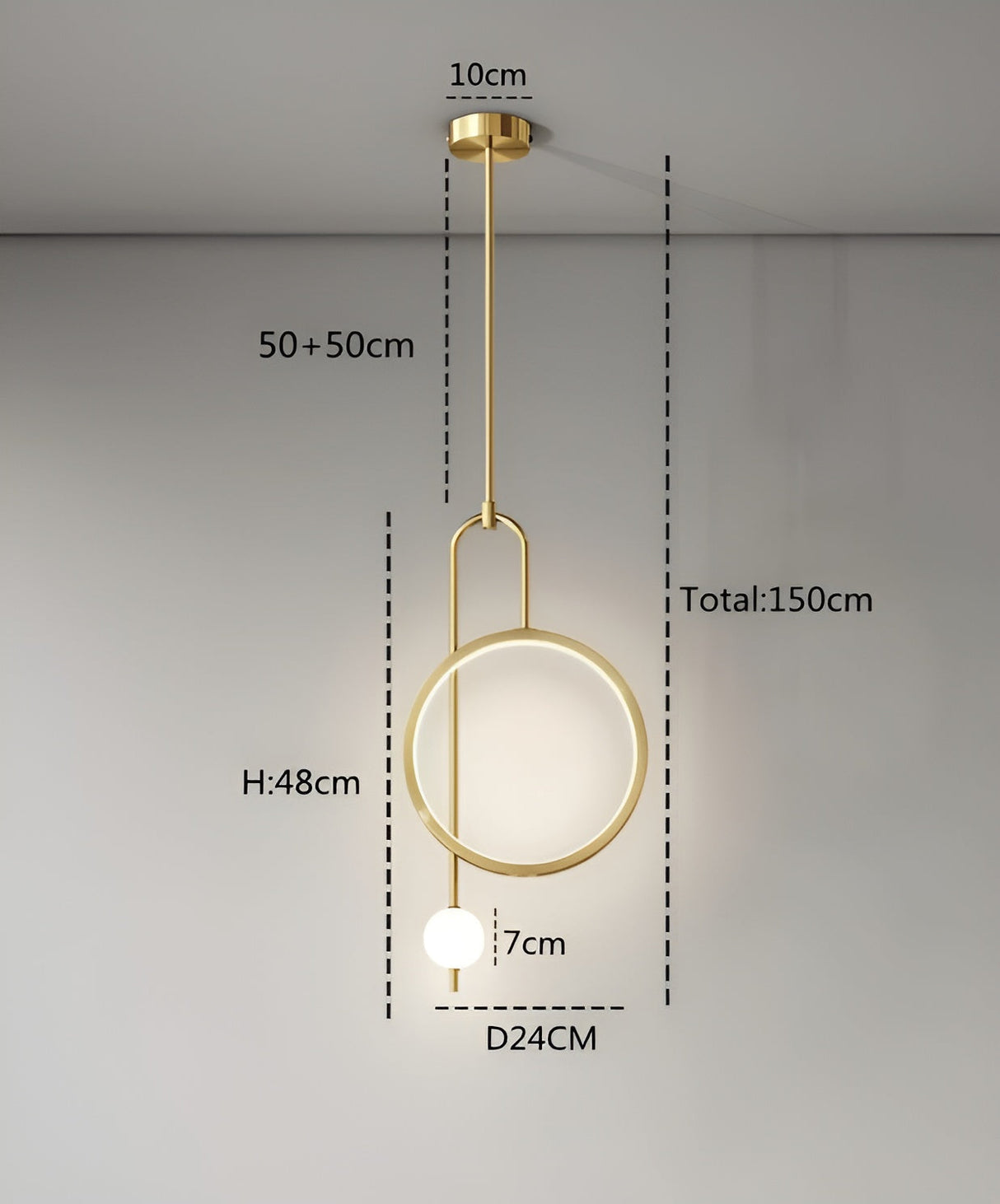 SereniRing Light - Modern LED Ring Taklampa Carvallo