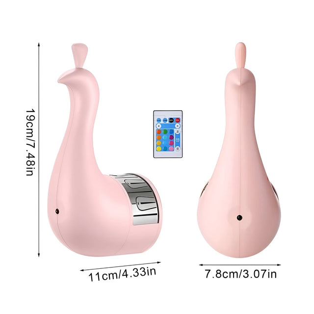 GlowFeather Light - Elegant påfågelprojektions-LED-lampa Carvallo