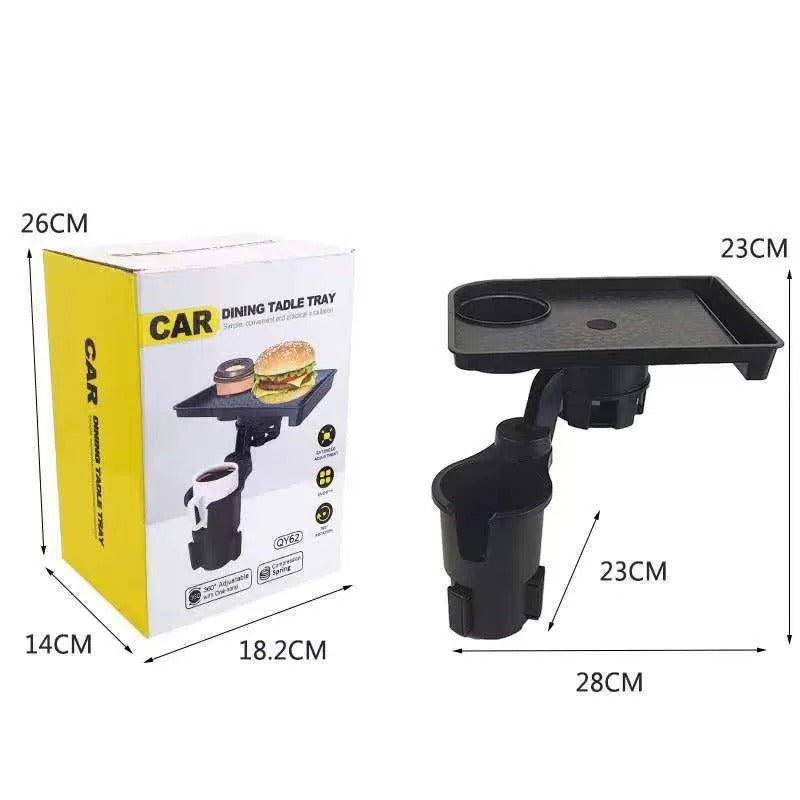 CarMealTray – Bilbricka med Roterande Serveringsyta | Ät och Organisera Smidigt i Bilen-Car Cup Holder-BB-Hemnix