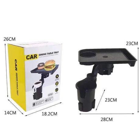 CarMealTray – Bilbricka med Roterande Serveringsyta | Ät och Organisera Smidigt i Bilen-Car Cup Holder-BB-Hemnix