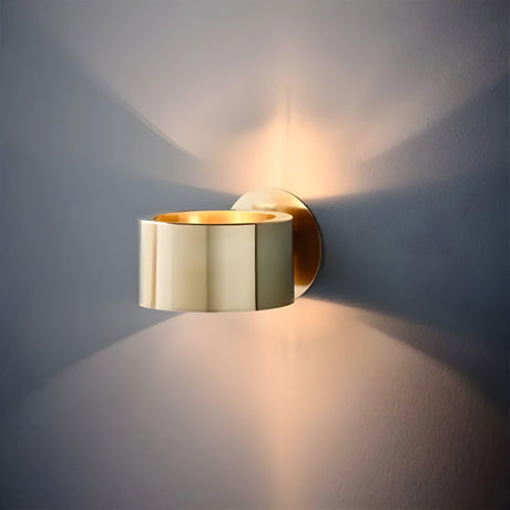 ShineGlow Light - Minimalist guld vägglampa Carvallo