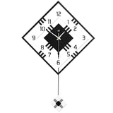 3DMinimalist Klocka - Minimalistisk Nordisk Fyrkantig Heminredning Väckarklocka Carvallo