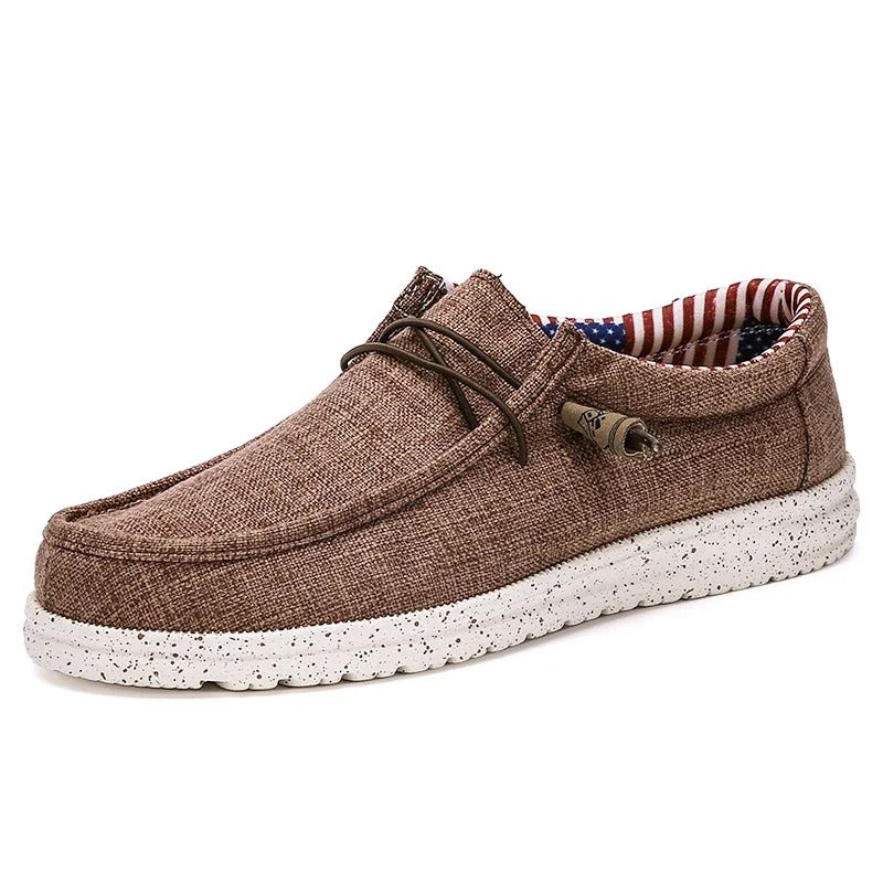 Casual Loafers med snörning för män-Hemnix-Brun-40-Hemnix
