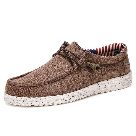 Casual Loafers med snörning för män-Hemnix-Brun-40-Hemnix