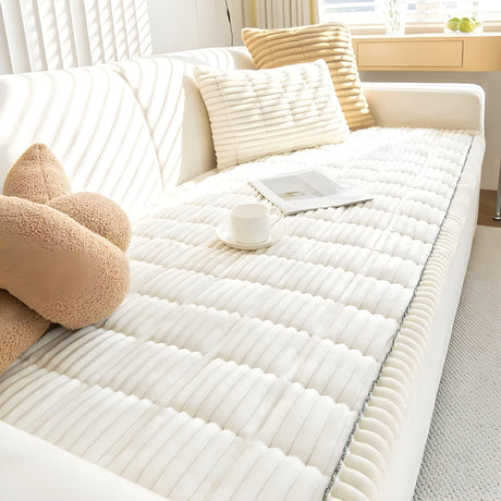 Kord Sofföverdrag – Tjockt, Rutsksäkert och Dekorativt | Perfekt Skydd för Soffa Carvallo