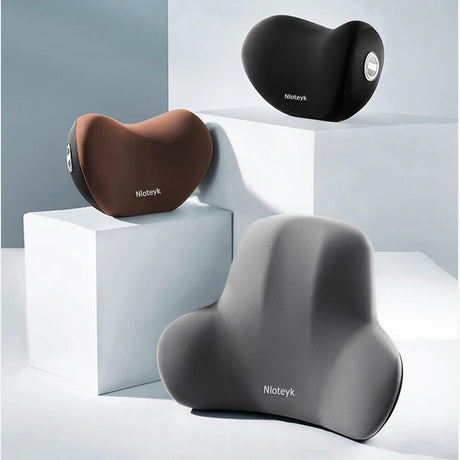 Travilo – Ergonomisk Nack- och Ryggkudde för Bilresor | Anpassningsbar Komfort i Varje Sits-Back & Lumbar Support Cushions-BB-Hemnix