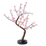 LED-trädlampa - Bonsai-bordslampa med rosa blommor MILA Sverige