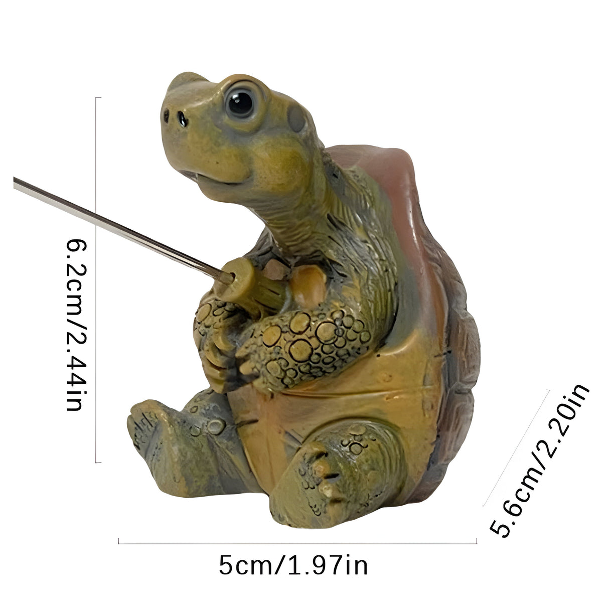 TurtleTide Staty - Dekorativ Sköldpadda Trädgårdsstaty Carvallo
