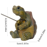 TurtleTide Staty - Dekorativ Sköldpadda Trädgårdsstaty Carvallo