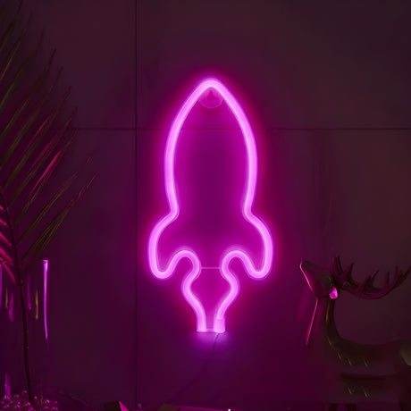 SpaceGlow Ljus - Dekorativ Neon Party LED Vägglampa Carvallo