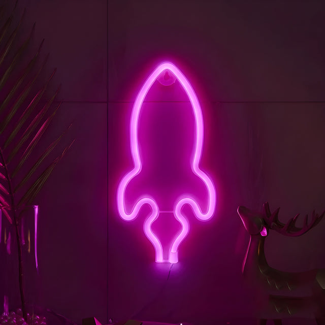 SpaceGlow Ljus - Dekorativ Neon Party LED Vägglampa Carvallo