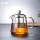 Värmebeständigt teset i borosilikatglas – Med filter | Ideal för att brygga blommote Carvallo
