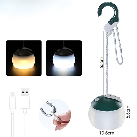 GlowTrek - LED-hänglampa, uppladdningsbar Carvallo