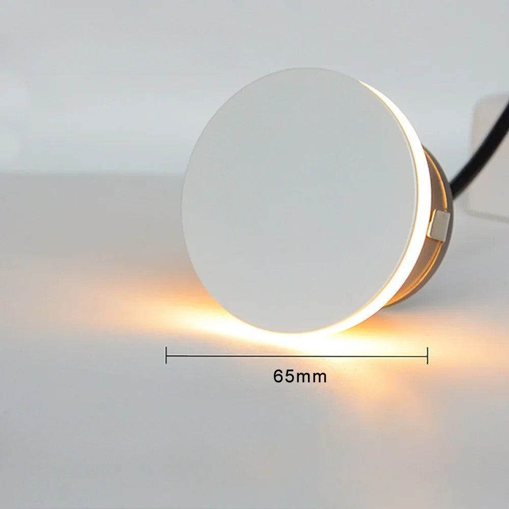 Rund LED Stegljus – Vattentåligt & Installationsbart | För Inomhus- och Utomhusbruk Carvallo