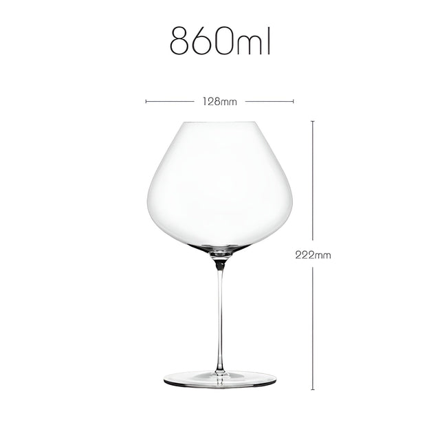 Bordeaux-vinkupa av kristall – Handgjord & Aromaförstärkande | Extra tunn Carvallo