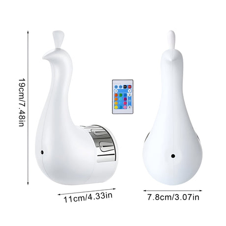 GlowFeather Light - Elegant påfågelprojektions-LED-lampa Carvallo