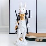 RegalRabbit Dekoration – Dekorativ Pastoral Palats Kaninfamilj Dekoration Carvallo