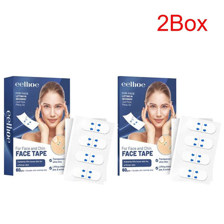 VisivaLift – Osynliga Ansiktslyftande Tejp | Diskret Hudvård för Naturligt Fräschare Utseende-Skin Care Tools-BB-2 lådor (120 stycken)-Hemnix