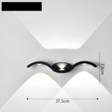 NordicGlow - Stilren Vattentät LED Vägglampa För Inomhus- och Utomhusområden Carvallo