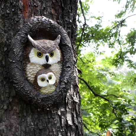 MysticOwl Ornament – Dekorativ Ugglestaty i Resin Carvallo