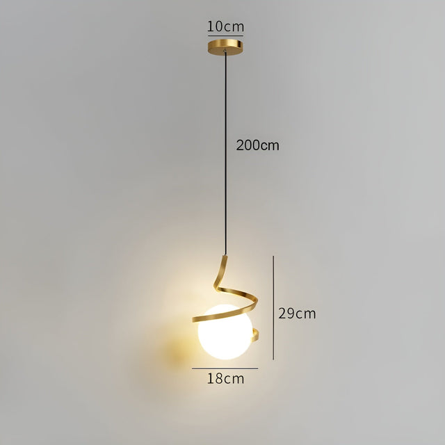ShineSphere Ljus - Nordisk LED Pendellampa för Taket Carvallo