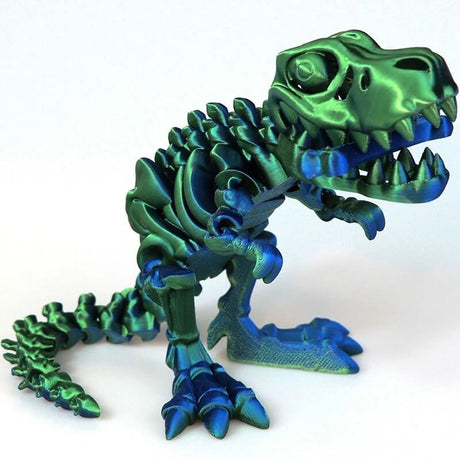 DinoFlex - Rörlig 3D-printad Dinosauriemodell för Lek och Dekor-Dinosaur Playsets-BB-Strålande grön-Hemnix