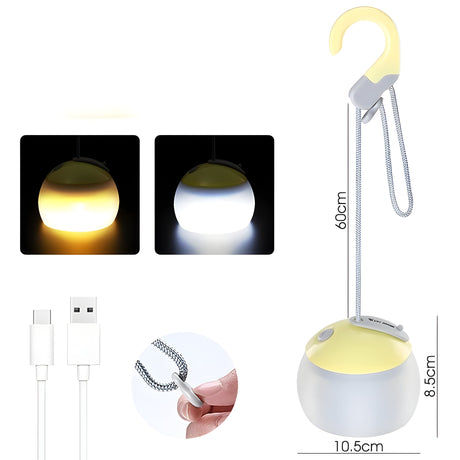 GlowTrek - LED-hänglampa, uppladdningsbar Carvallo